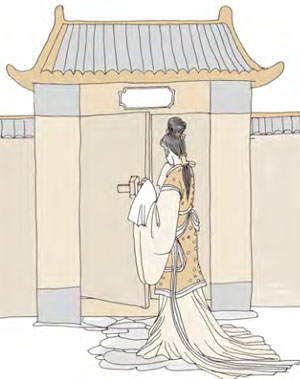 观卦第二爻，爻辞