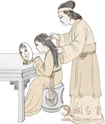 六二：晋如愁如，贞吉；受兹介福，于其王母。