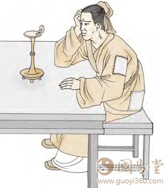 上六：困于葛藟，于臲卼，曰动悔有悔，征吉